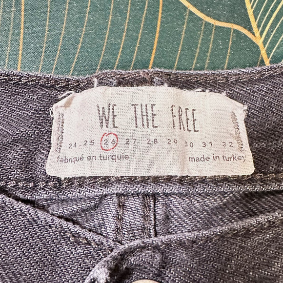 Free People We the Free Maggie Straight Jean Distressed Black Women 26 - Picture 4 of 9
